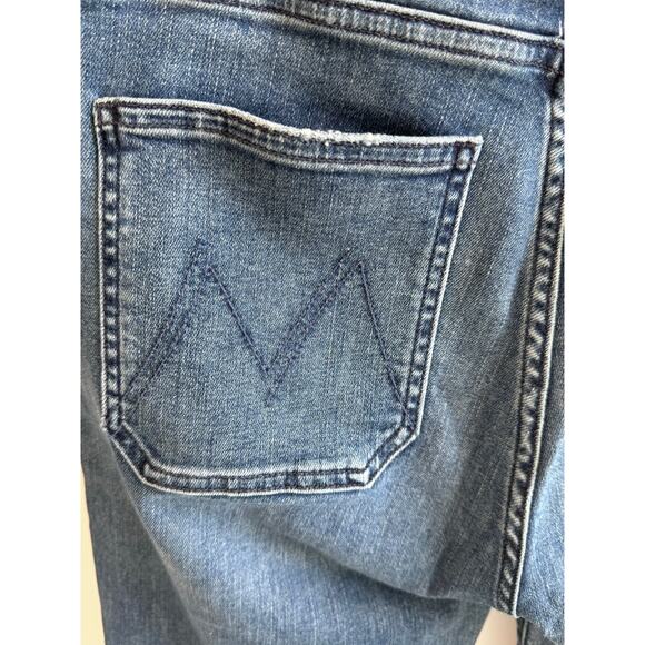 Mother The Hustler Patch Pocket Ankle Fray Jeans Sz 27 - Picture 11 of 12